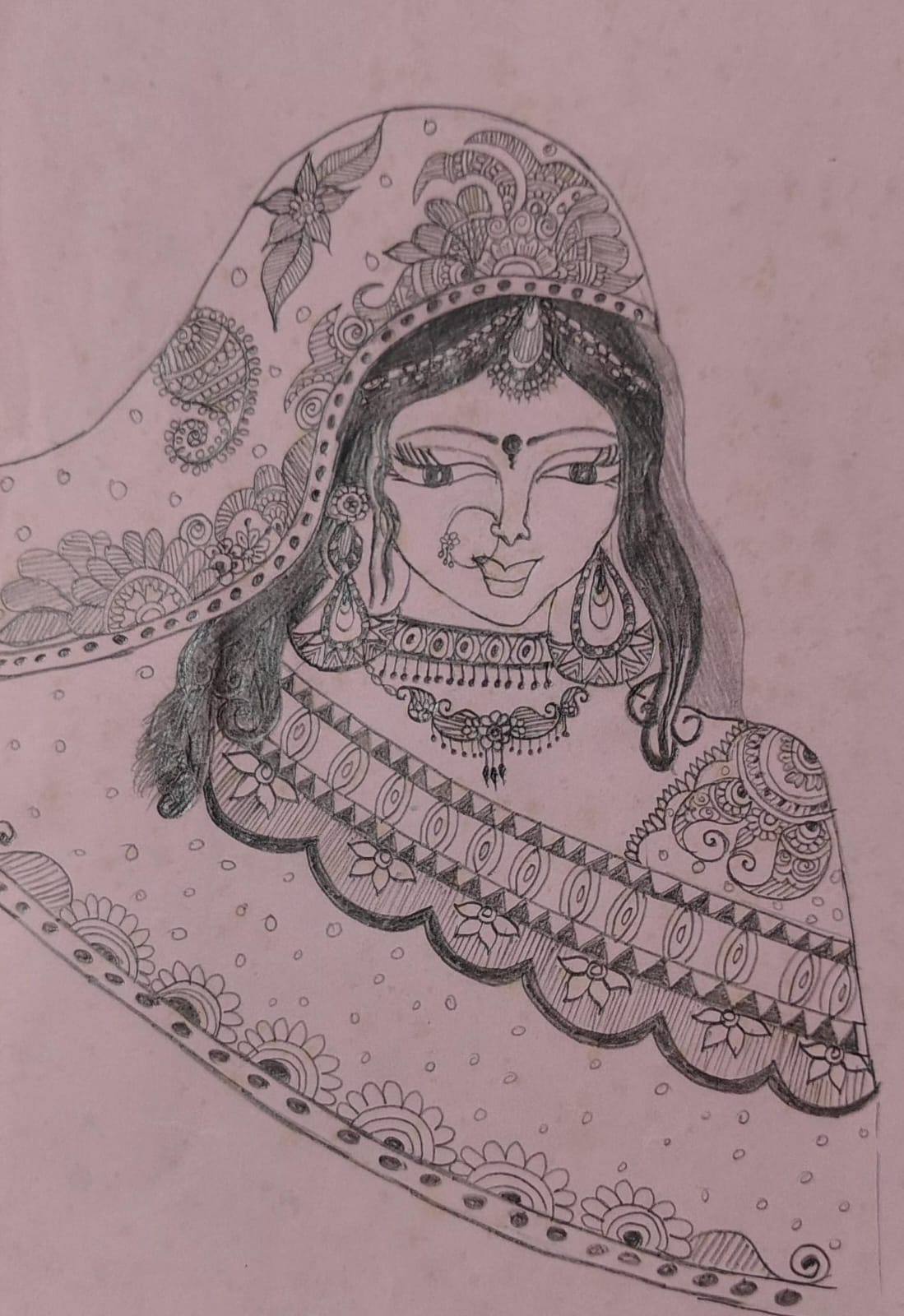 Ornate Beauty in Traditional Attire